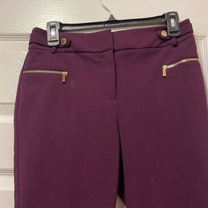 Calvin Klein Burgundy/Wine Slim Leg Pant